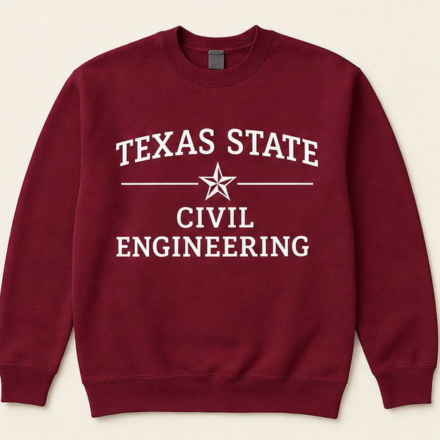 Texas State engineering crew neck, another major coming soon