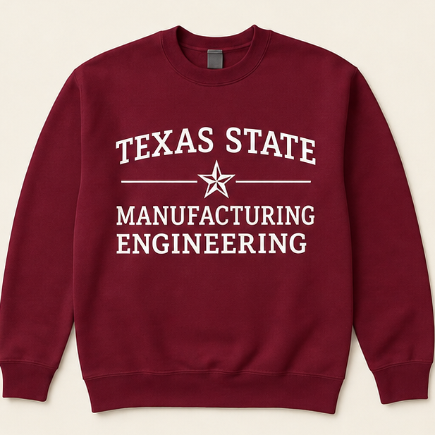 Texas State engineering crew neck, another major coming soon
