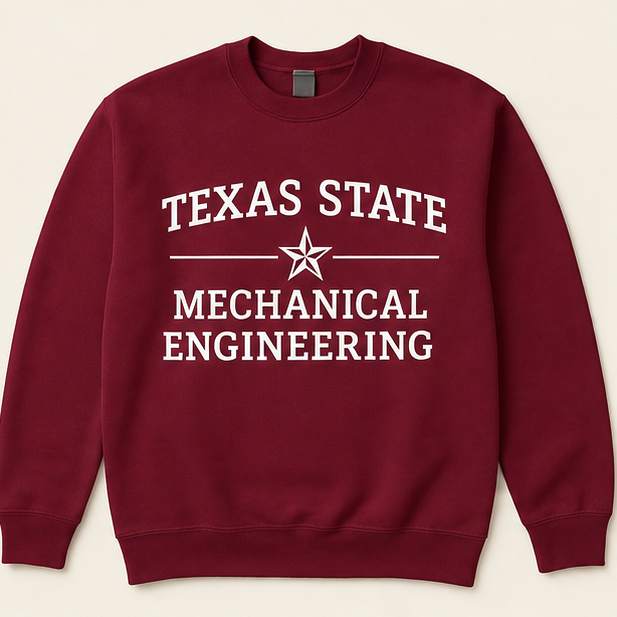 Texas State engineering crew neck, another major coming soon